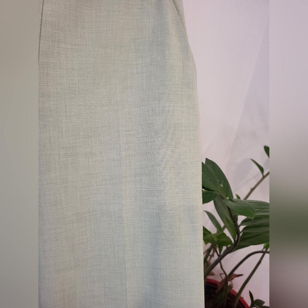 Zara Green Wide-Leg Pants - Picture 8 of 14